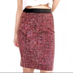 Boden wool blend tweed pencil skirt 4